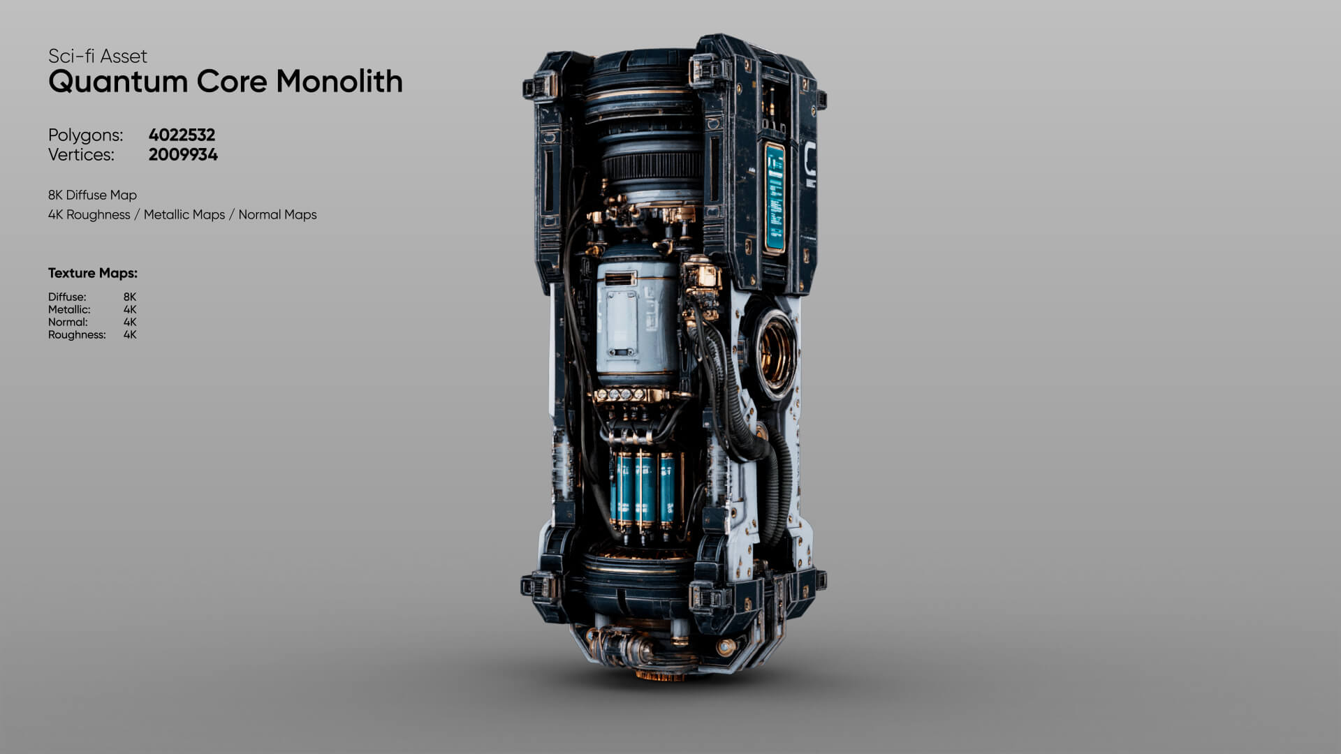 Quantum Core Monolith 3D Model