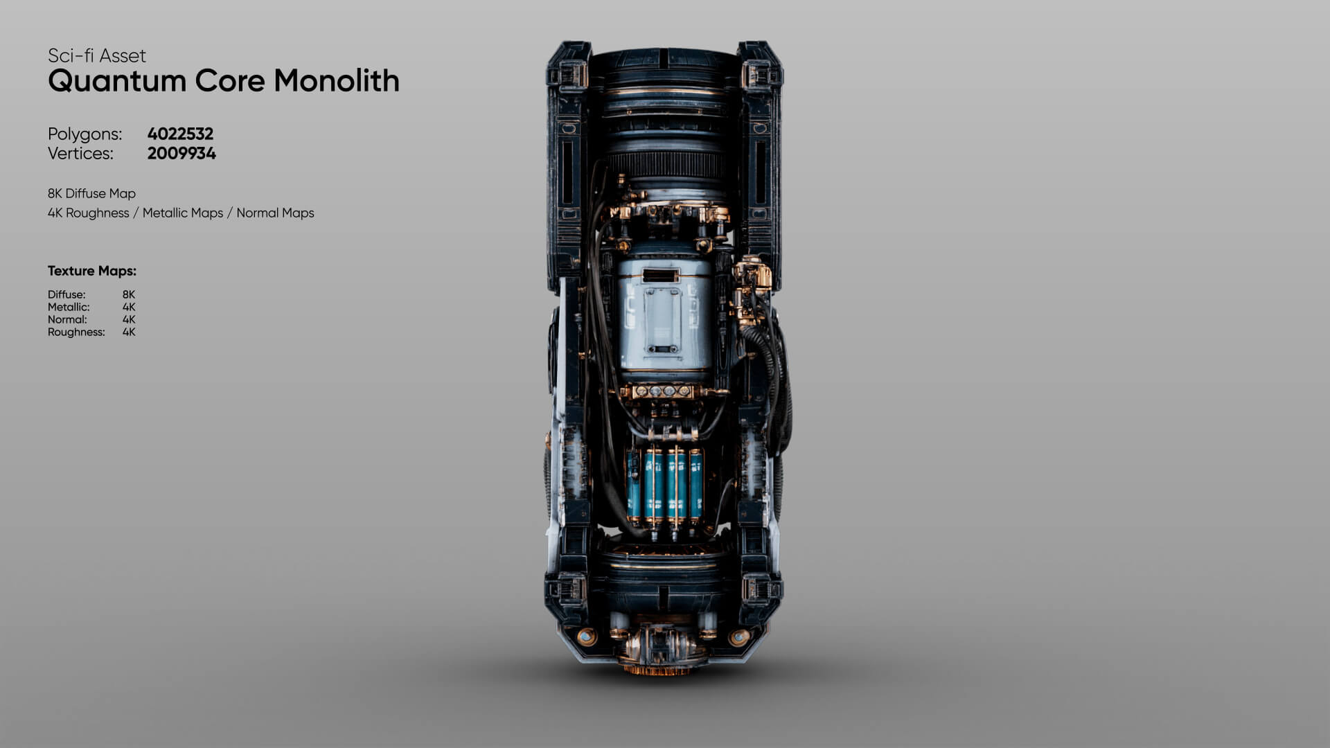 Quantum Core Monolith 3D Model
