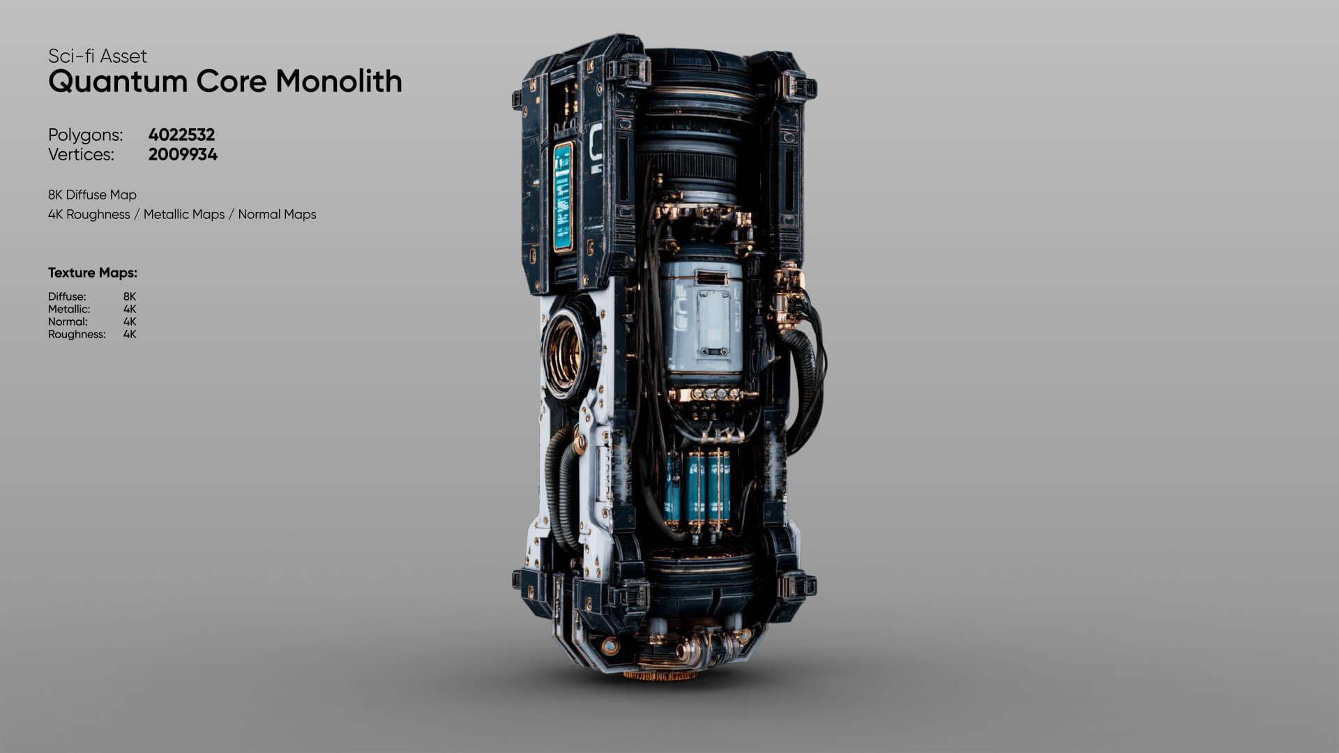Quantum Core Monolith 3D Model