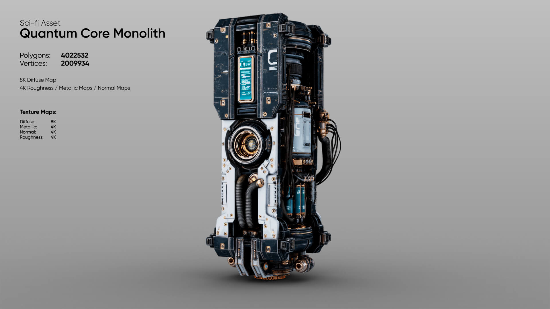 Quantum Core Monolith 3D Model