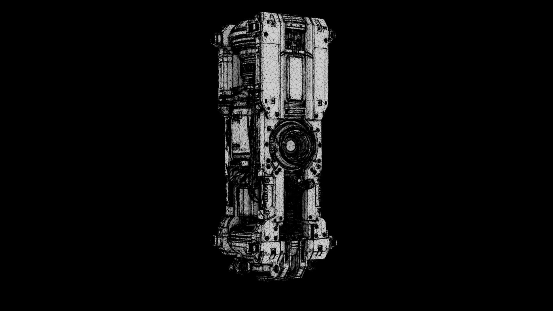 Quantum Core Monolith 3D Model