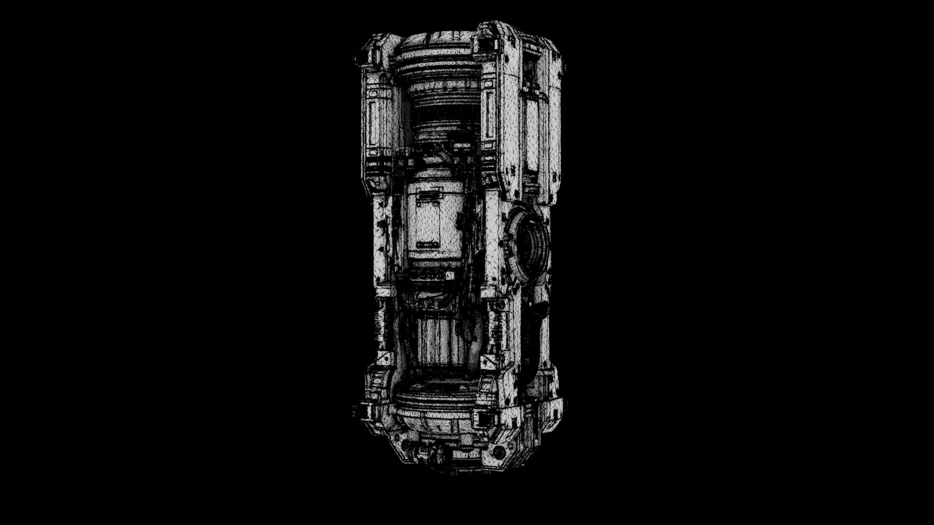 Quantum Core Monolith 3D Model