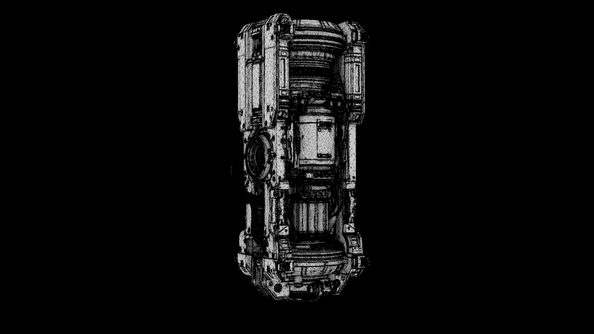 Quantum Core Monolith 3D Model