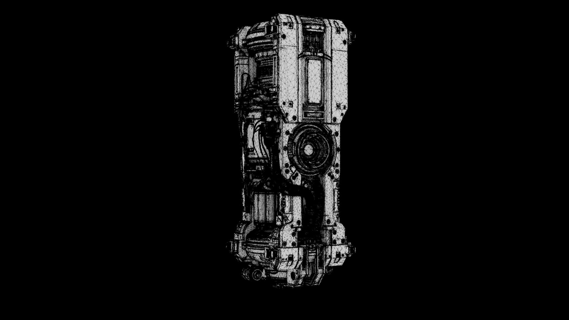 Quantum Core Monolith 3D Model