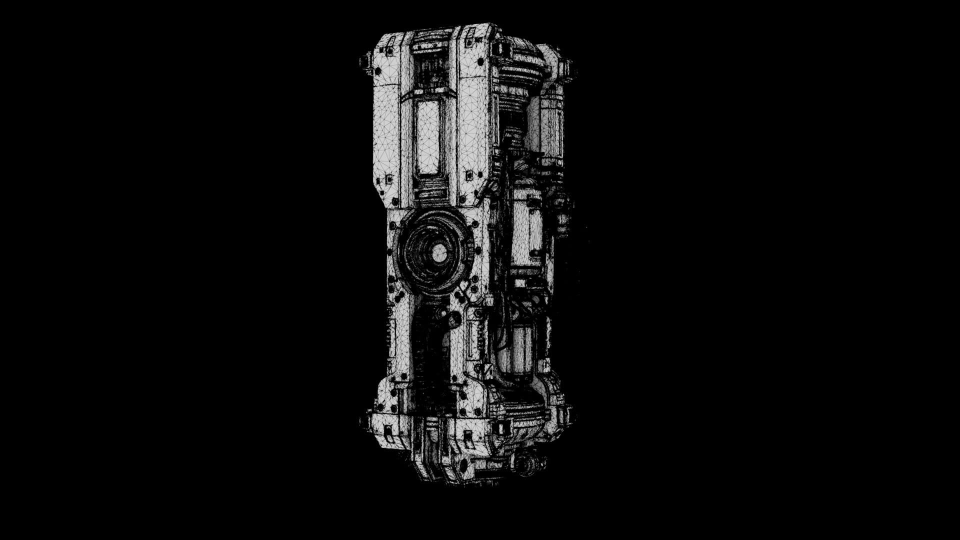 Quantum Core Monolith 3D Model