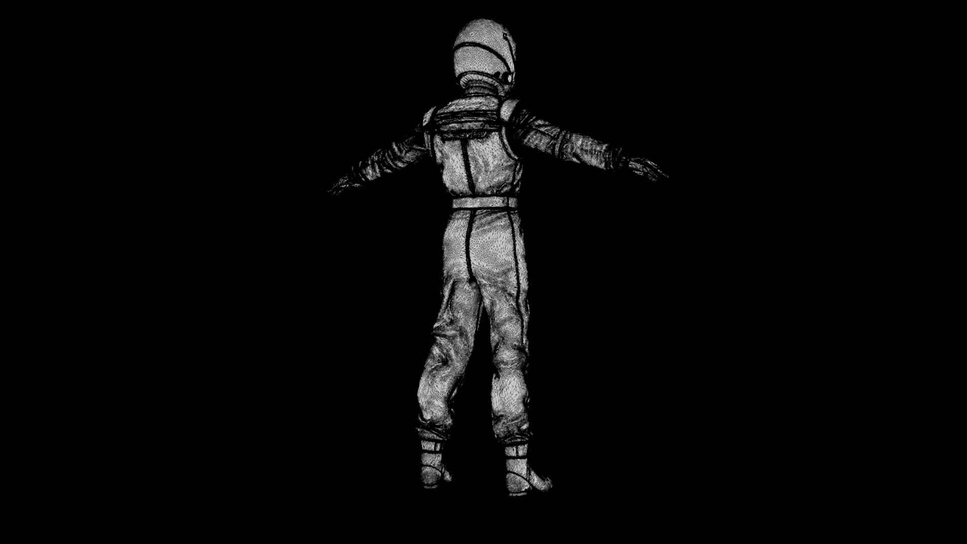 Race Car Driver 3D Model