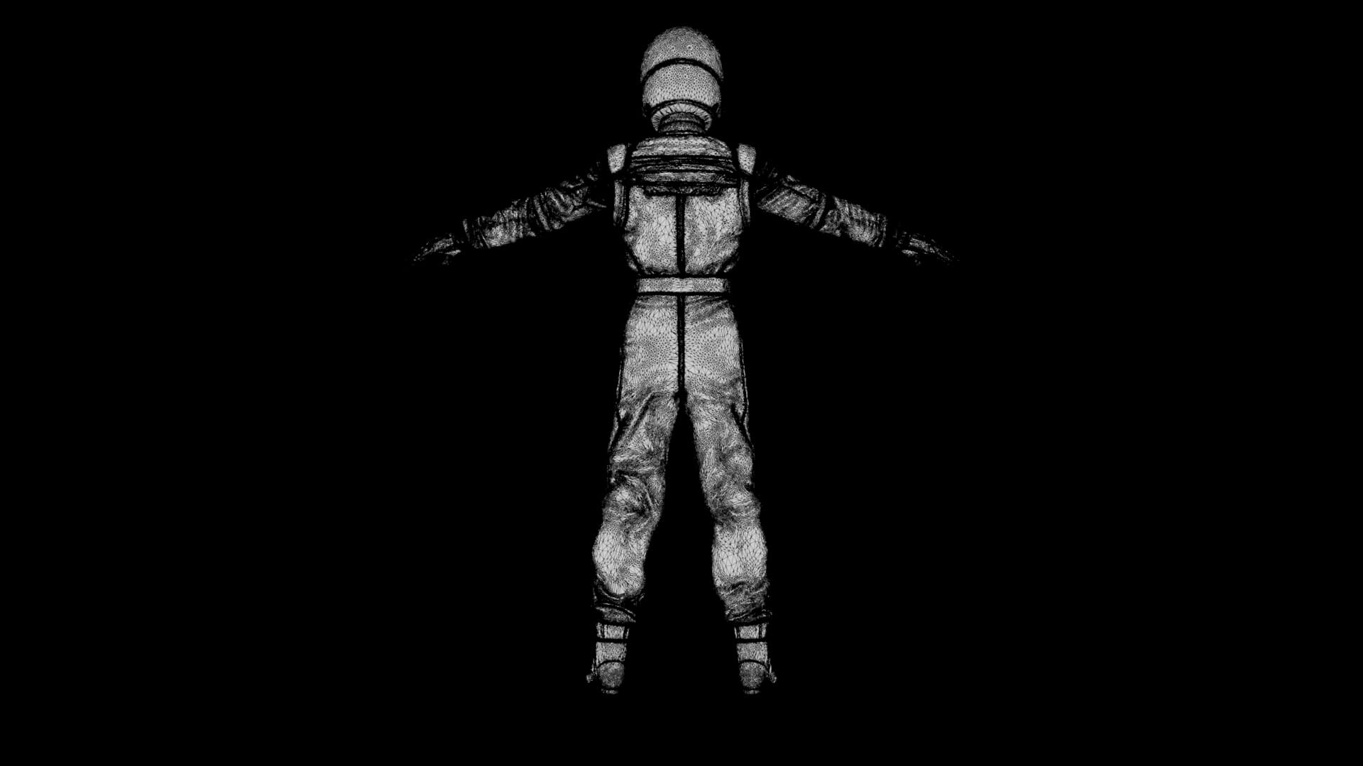 Race Car Driver 3D Model