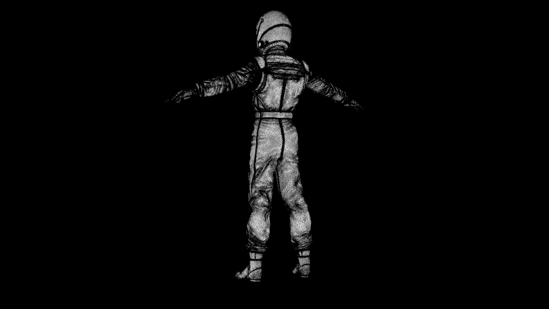 Race Car Driver 3D Model