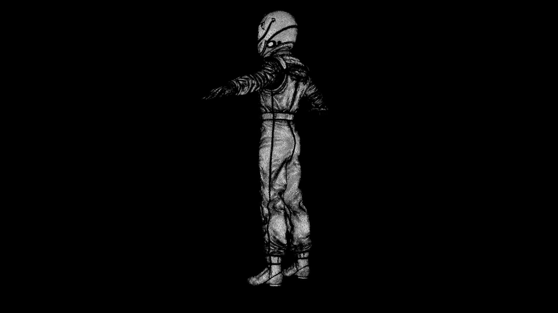 Race Car Driver 3D Model