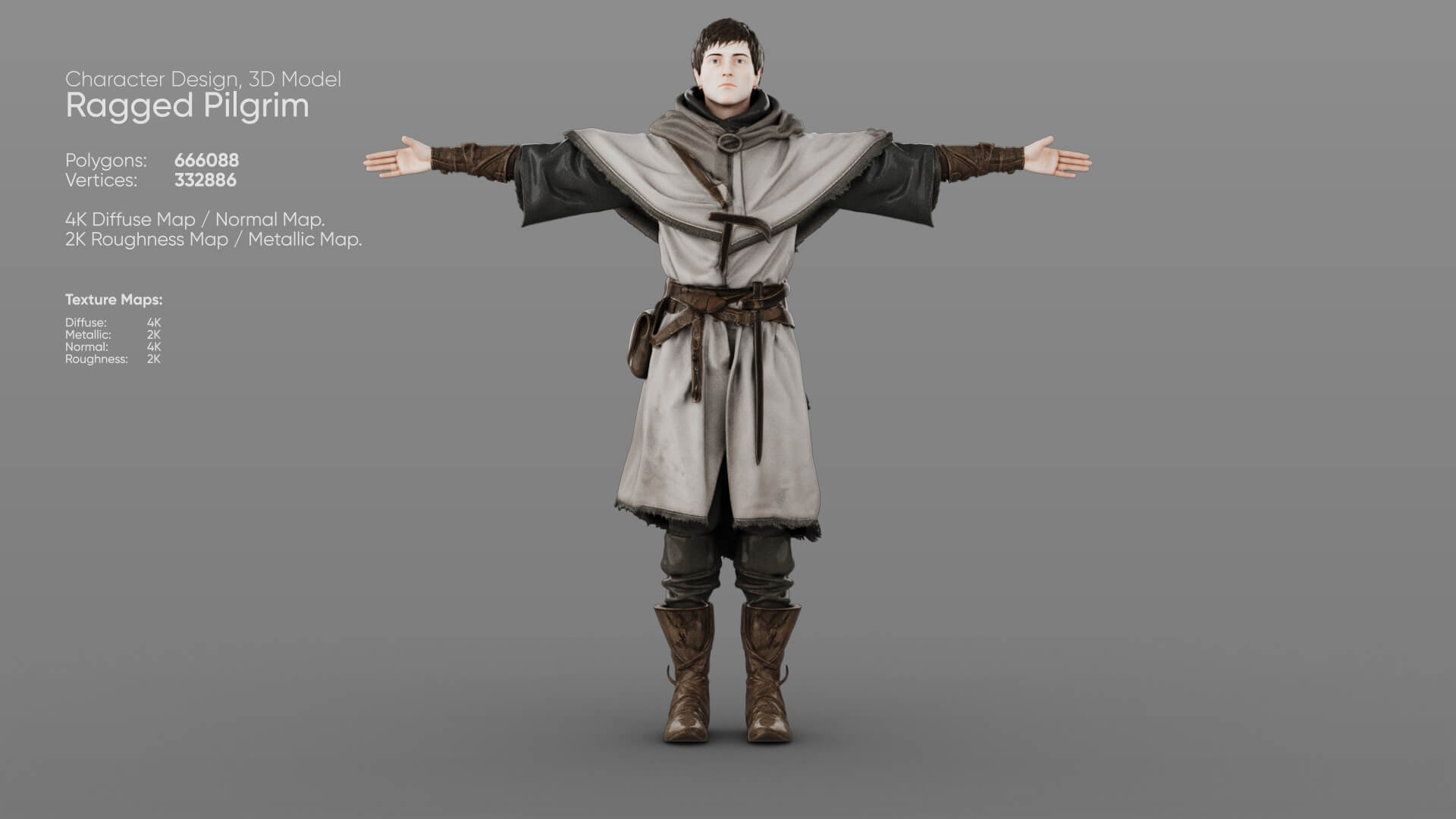 Ragged Pilgrim 3D Model