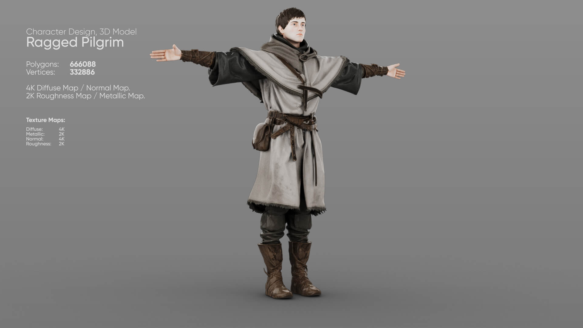 Ragged Pilgrim 3D Model