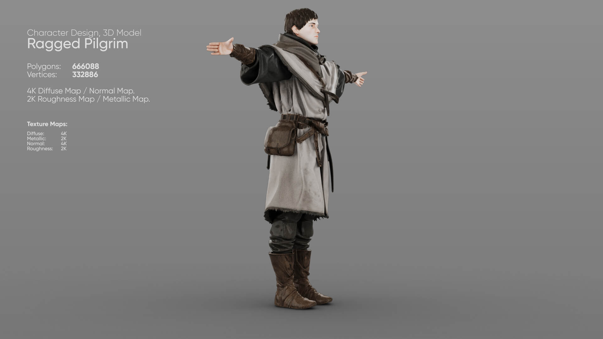 Ragged Pilgrim 3D Model