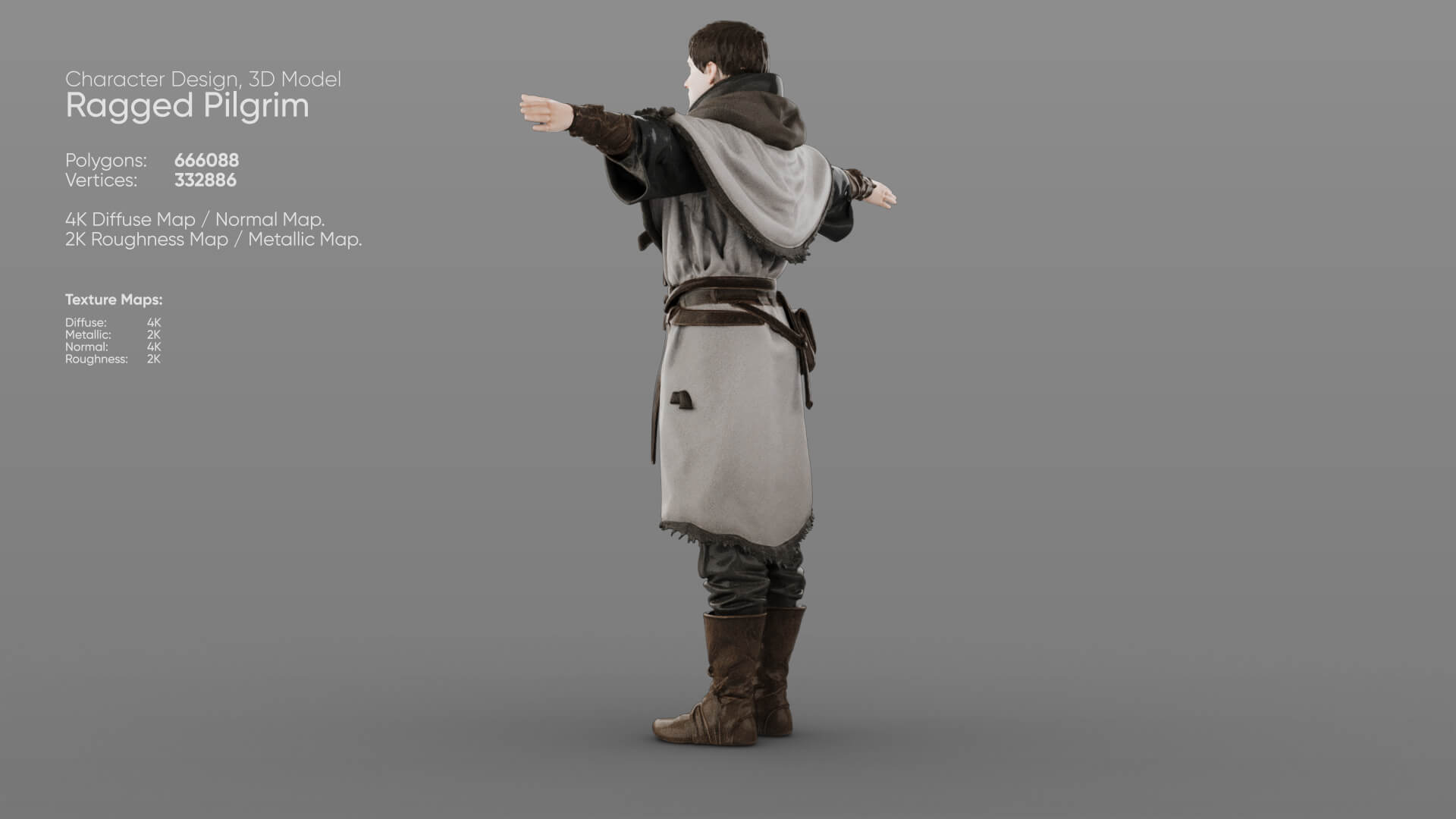Ragged Pilgrim 3D Model