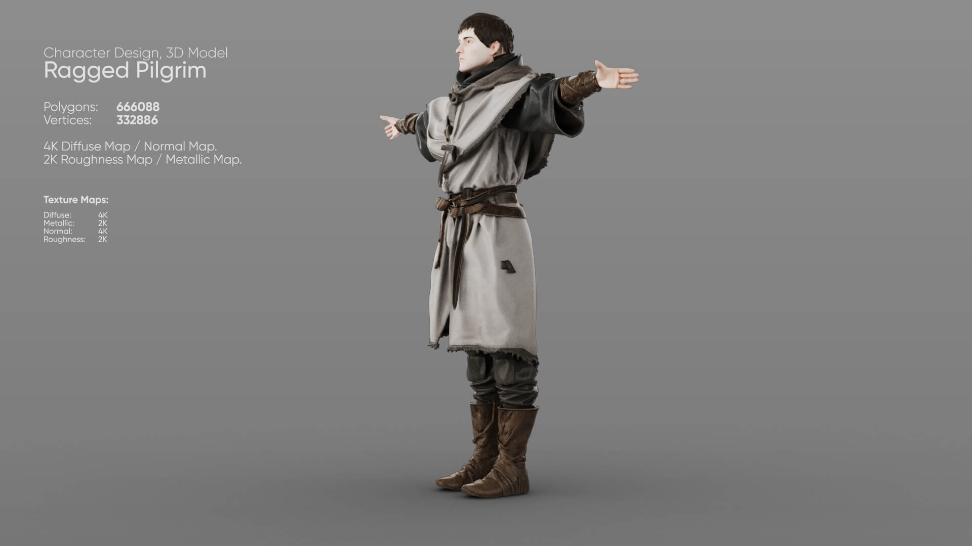 Ragged Pilgrim 3D Model