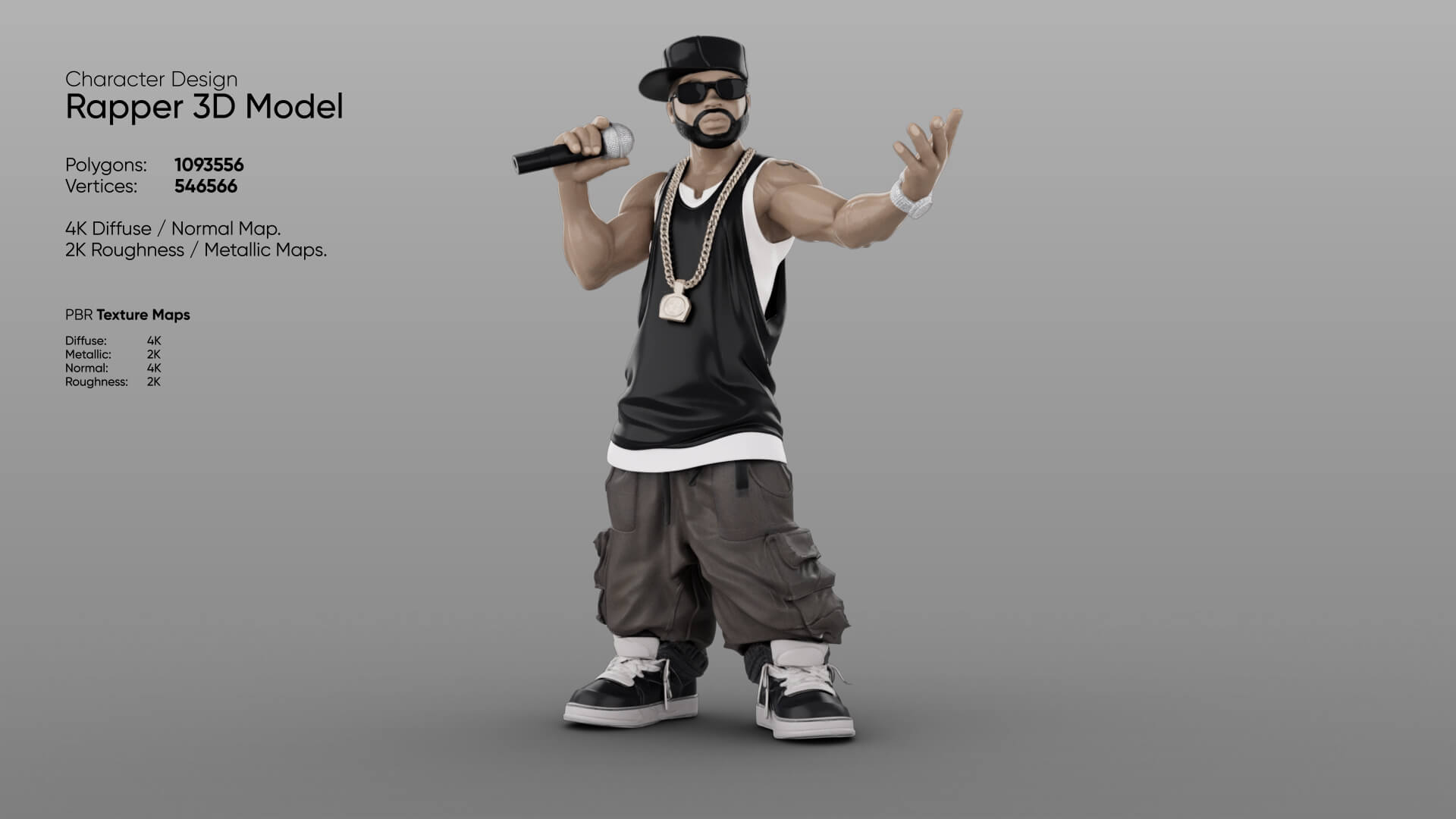 Rapper 3D Model 3D Model