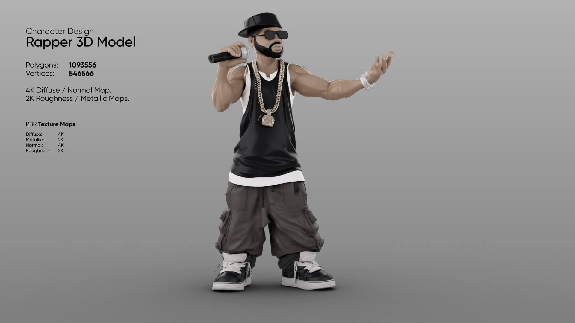 Rapper 3D Model 3D Model