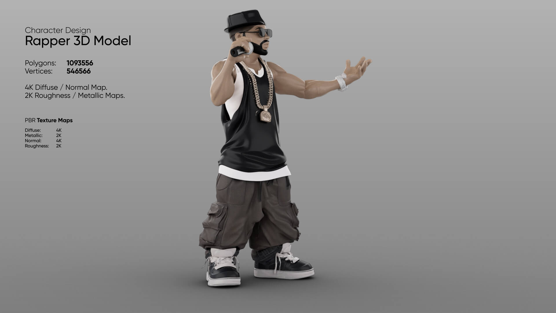 Rapper 3D Model 3D Model