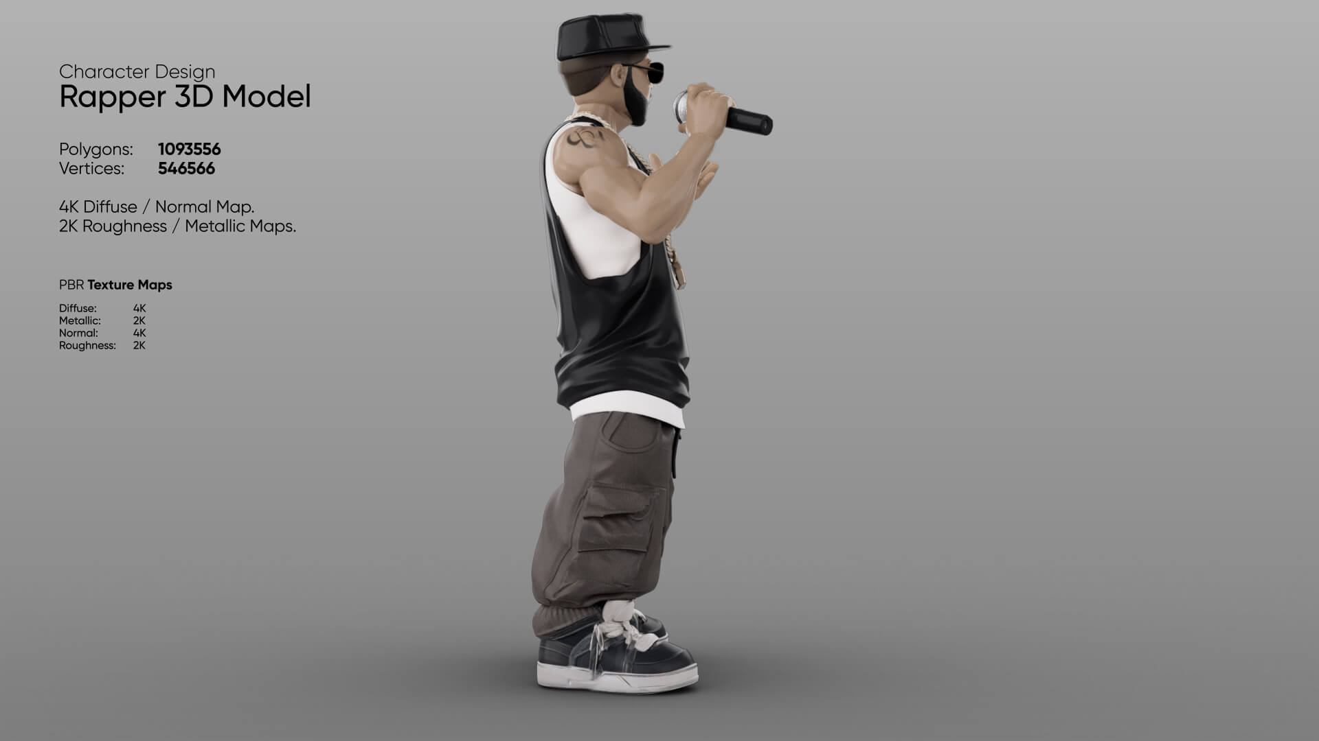 Rapper 3D Model 3D Model
