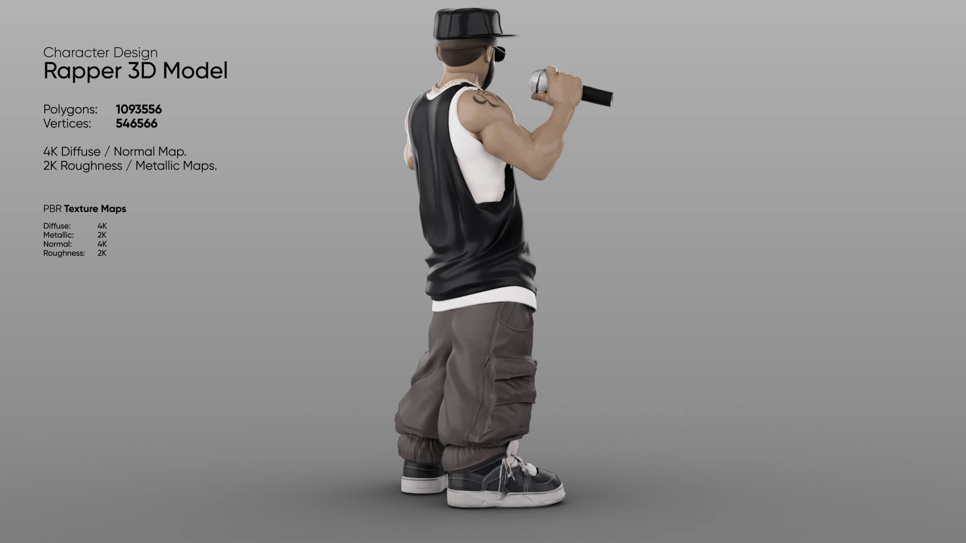 Rapper 3D Model 3D Model