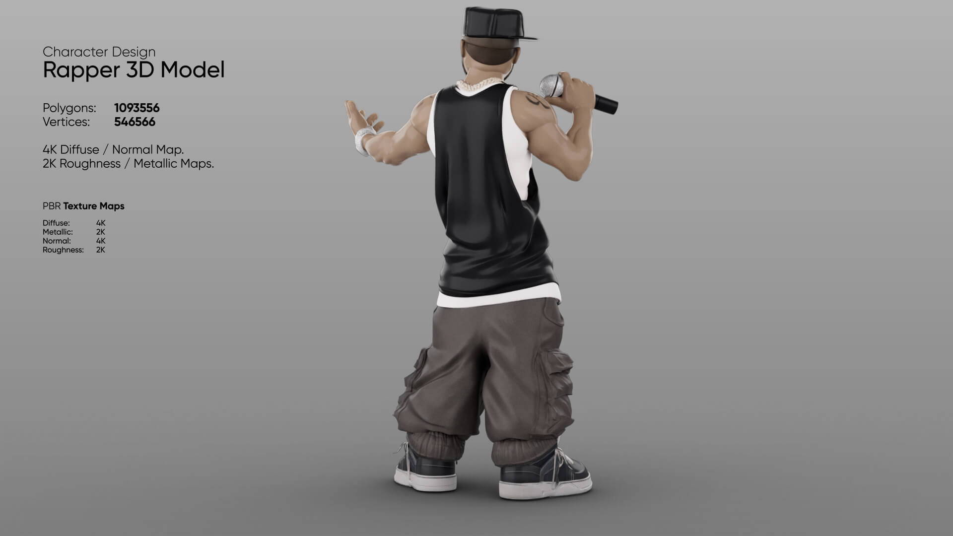 Rapper 3D Model 3D Model