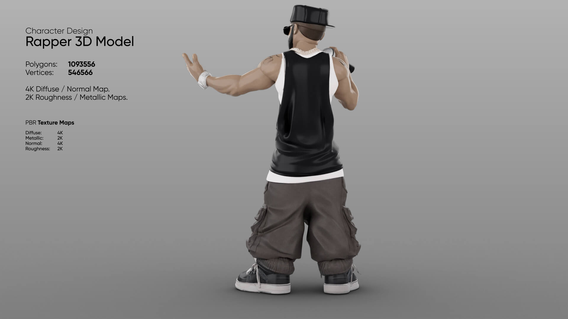 Rapper 3D Model 3D Model
