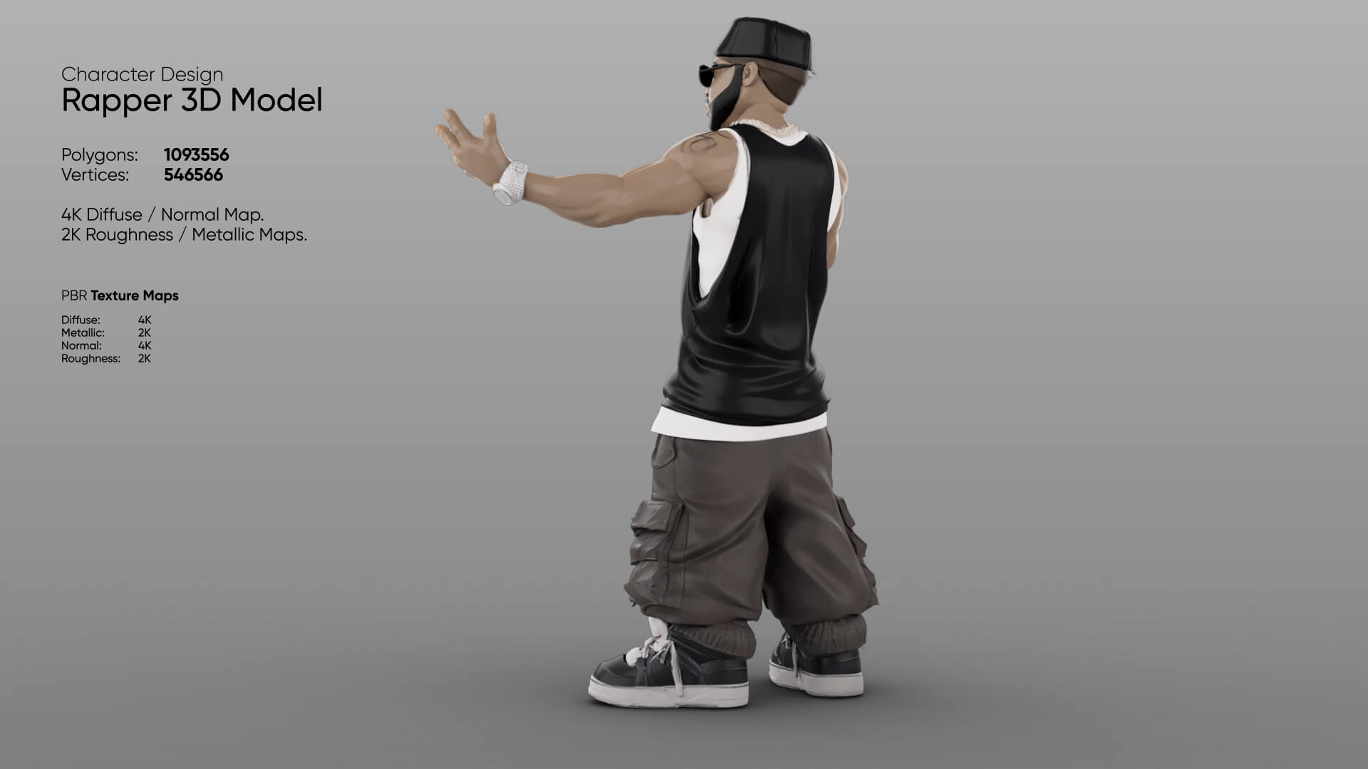 Rapper 3D Model 3D Model