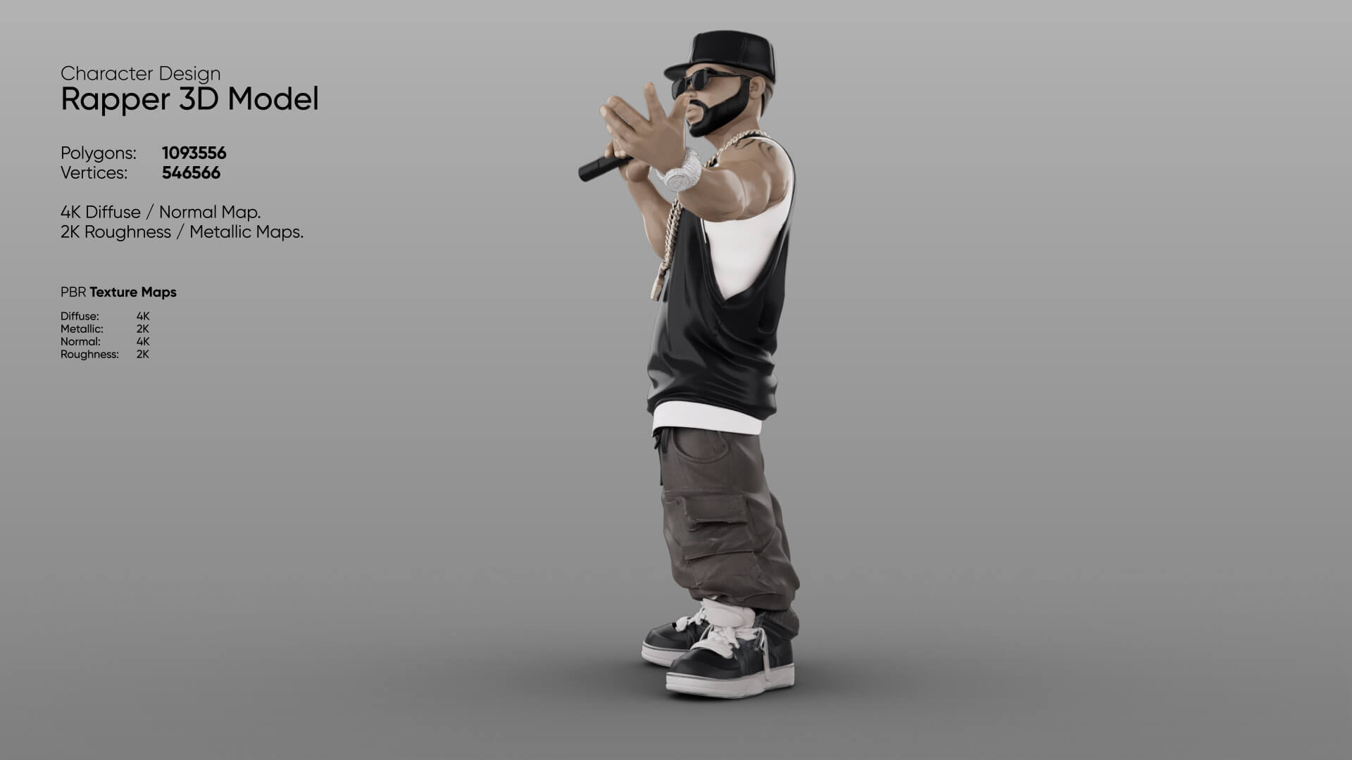 Rapper 3D Model 3D Model