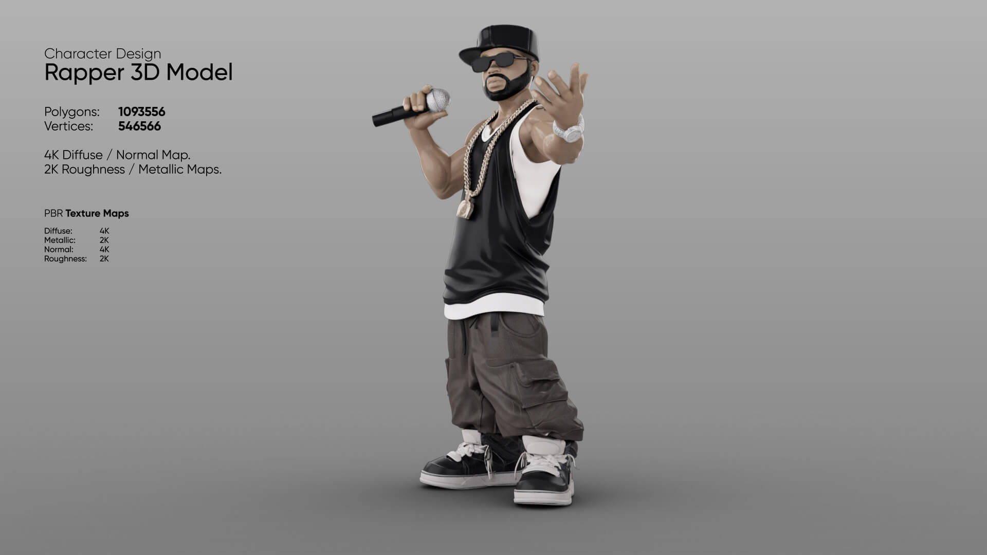 Rapper 3D Model 3D Model