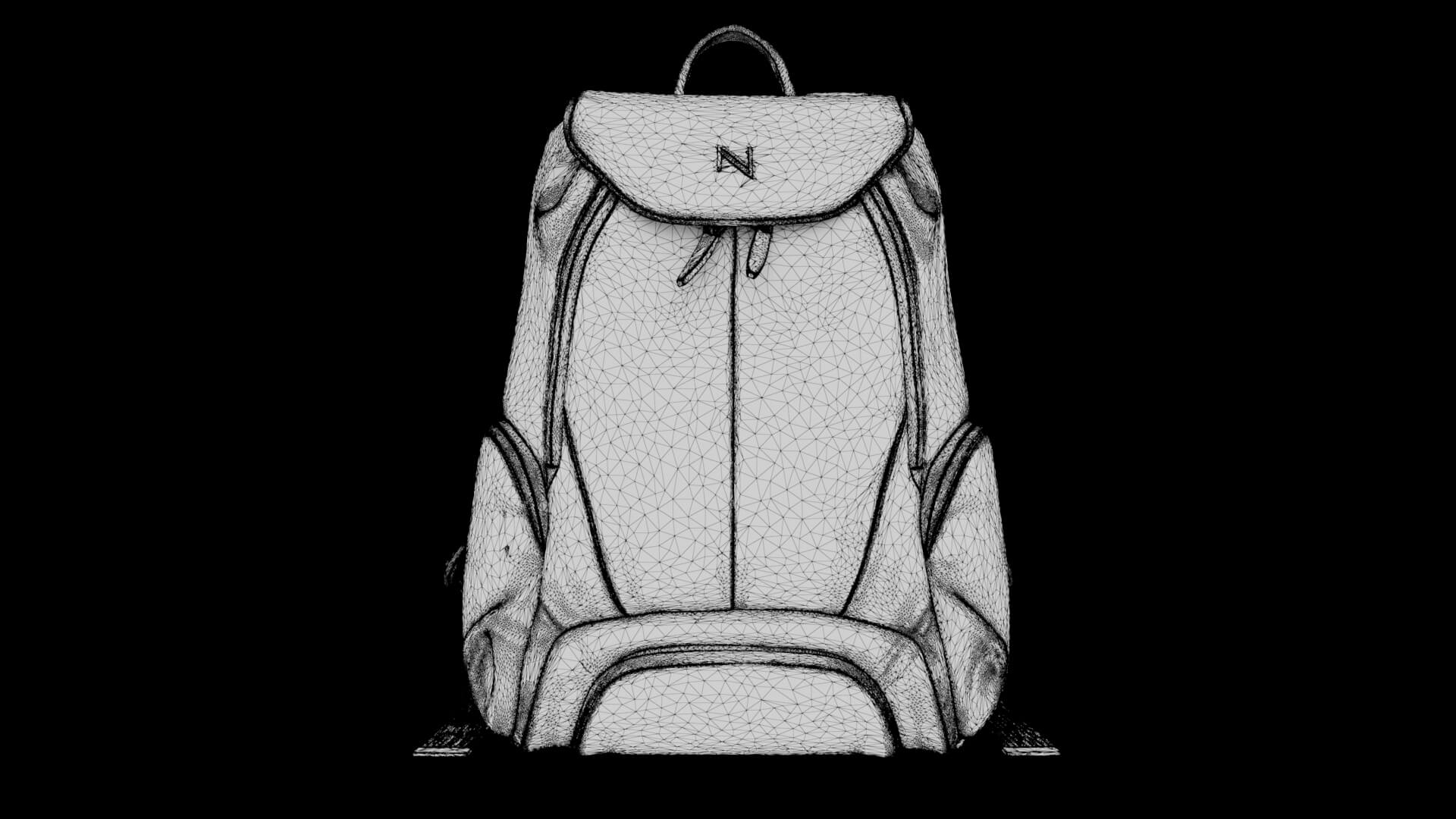 Rubberized Backpack 3D Model