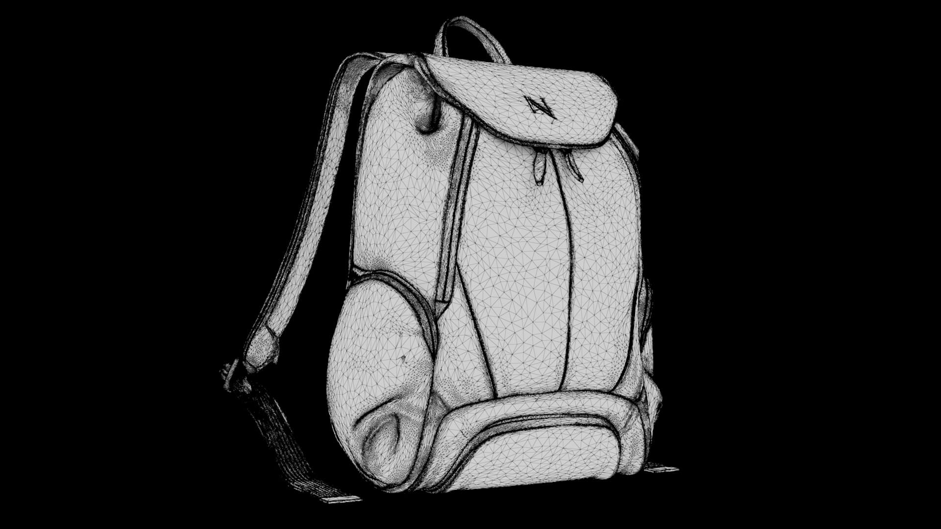 Rubberized Backpack 3D Model