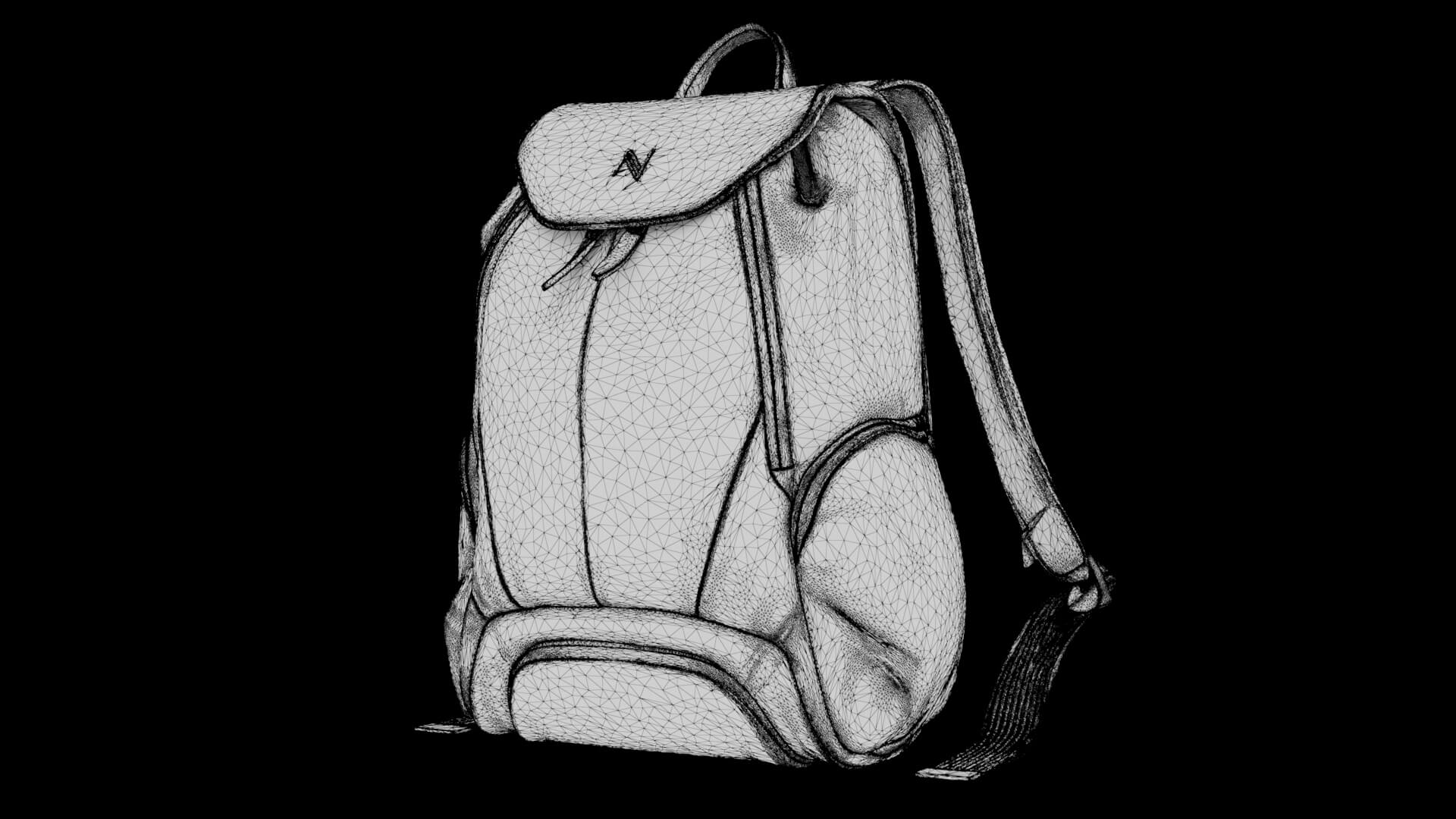 Rubberized Backpack 3D Model