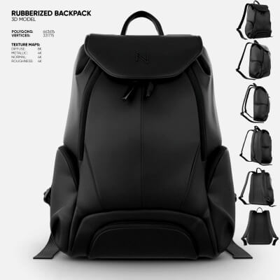 Rubberized Backpack