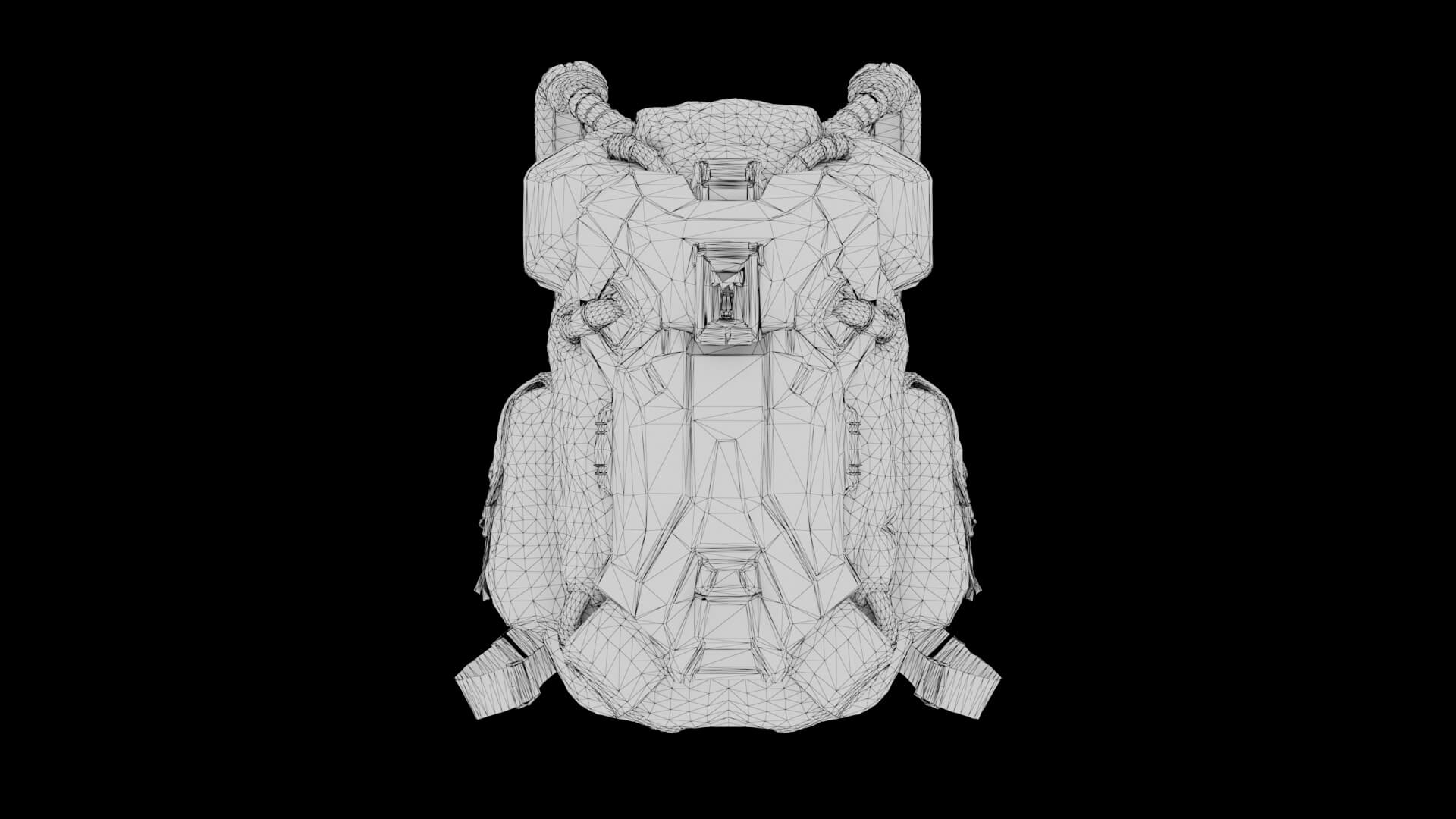 Sci-Fi Backpack 01 3D Model