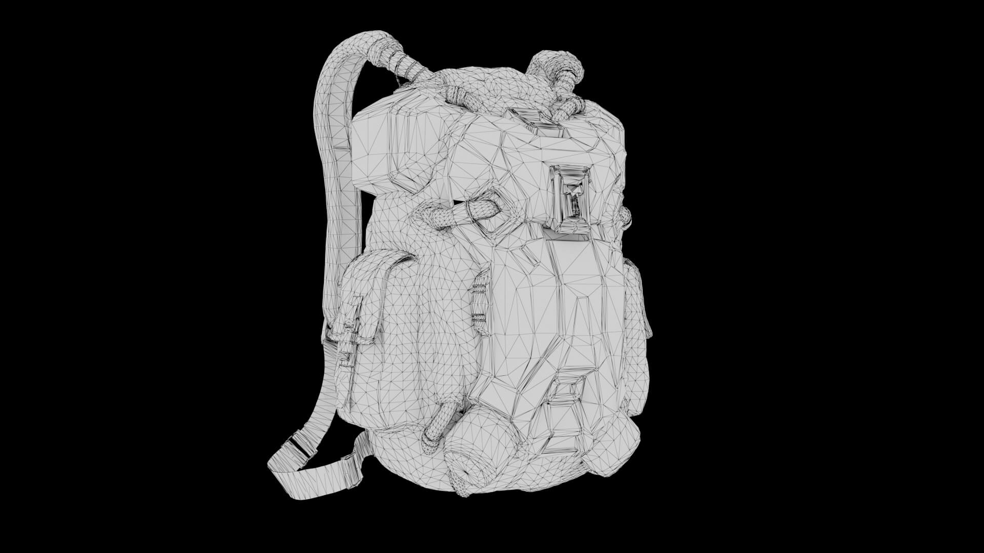 Sci-Fi Backpack 01 3D Model