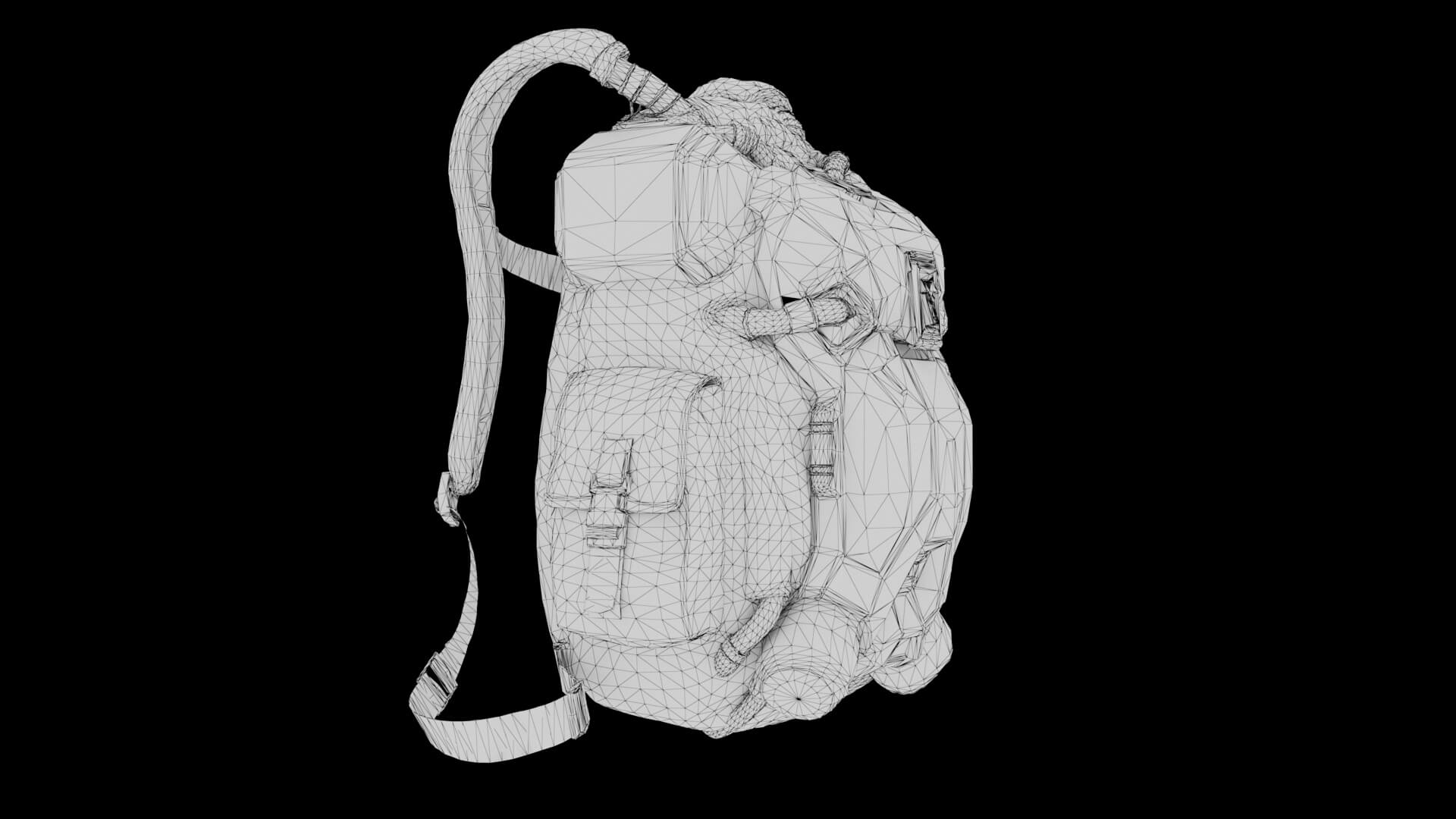 Sci-Fi Backpack 01 3D Model