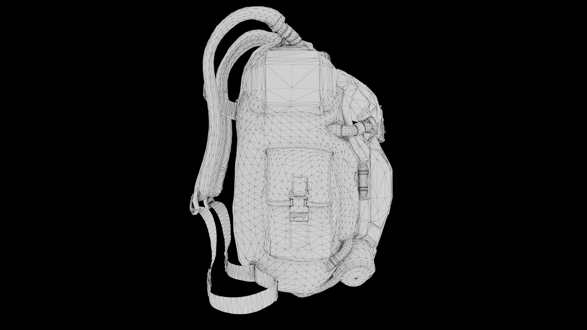 Sci-Fi Backpack 01 3D Model