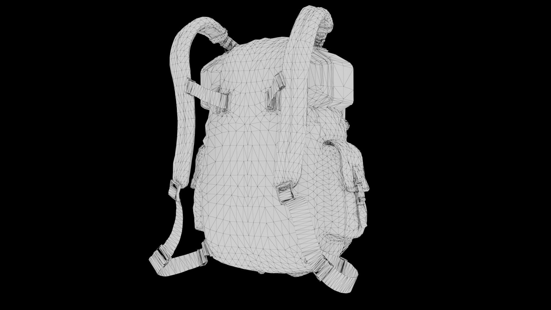 Sci-Fi Backpack 01 3D Model