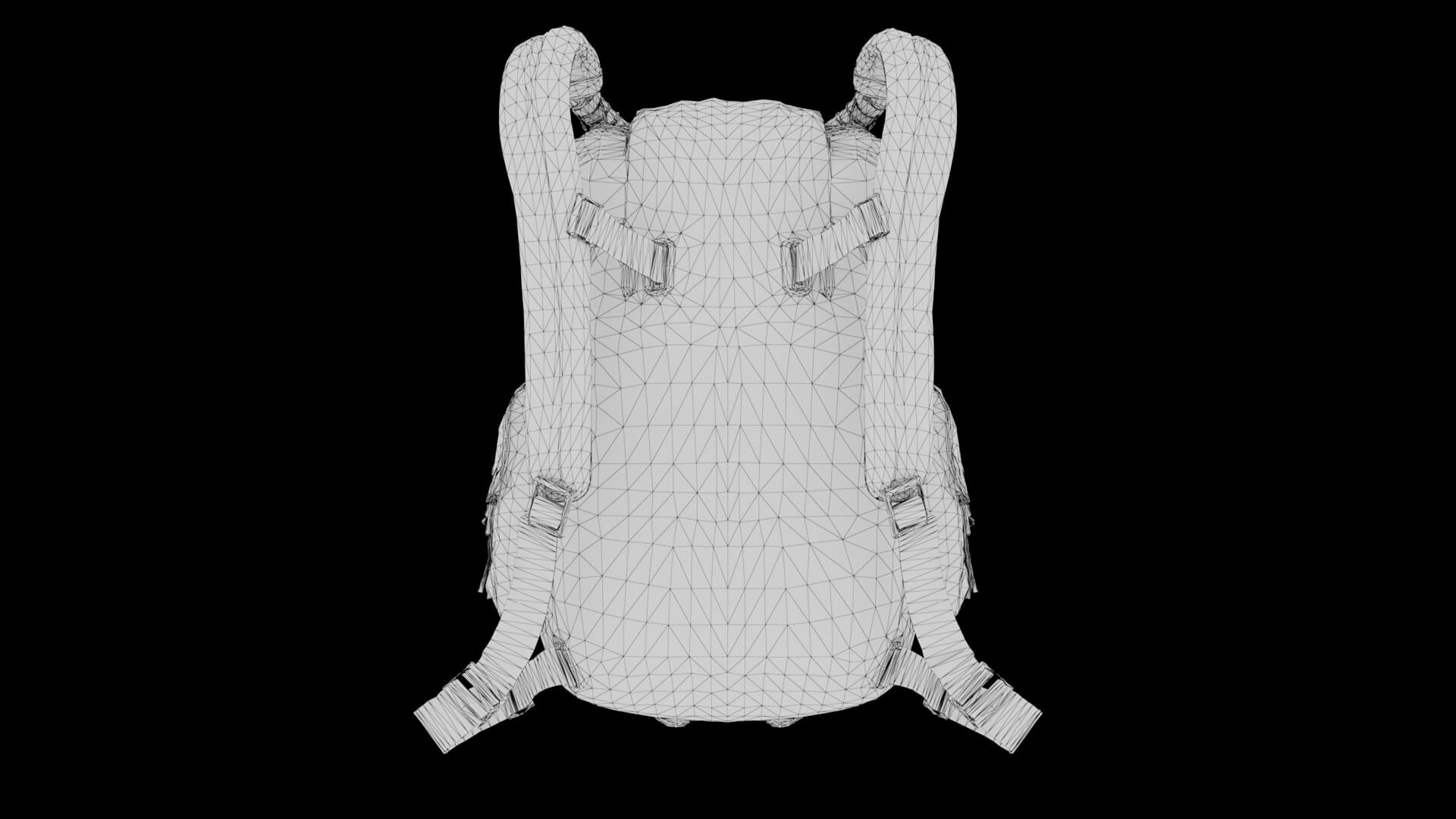 Sci-Fi Backpack 01 3D Model