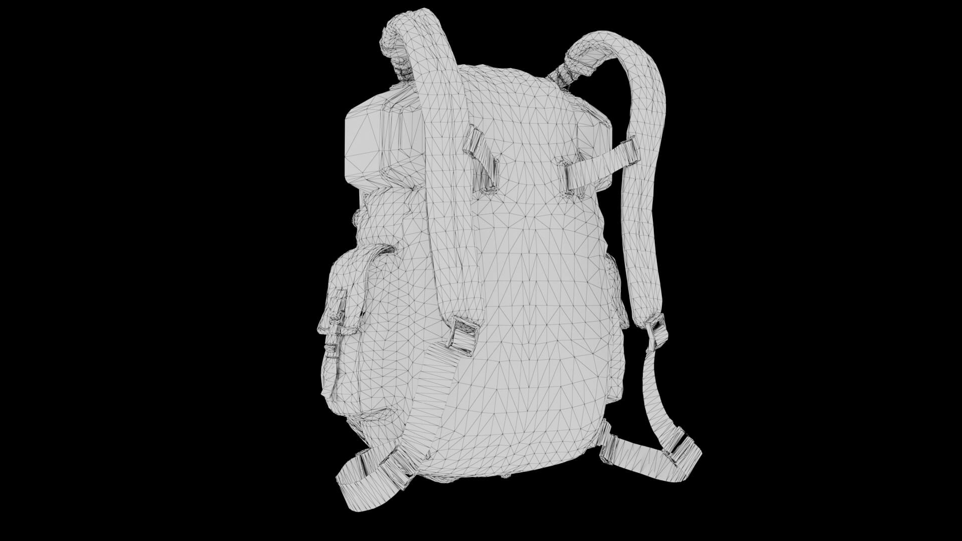 Sci-Fi Backpack 01 3D Model