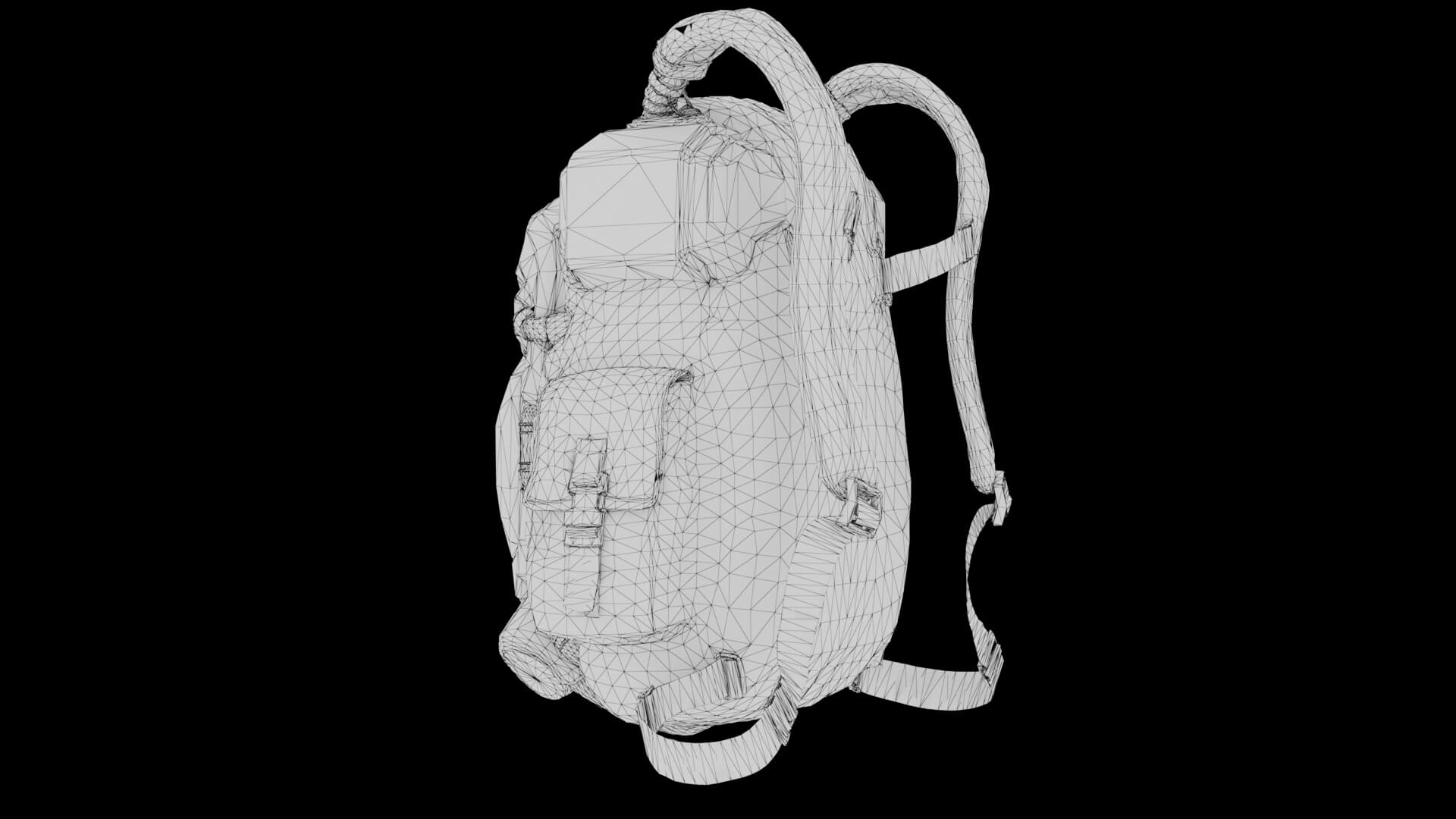 Sci-Fi Backpack 01 3D Model