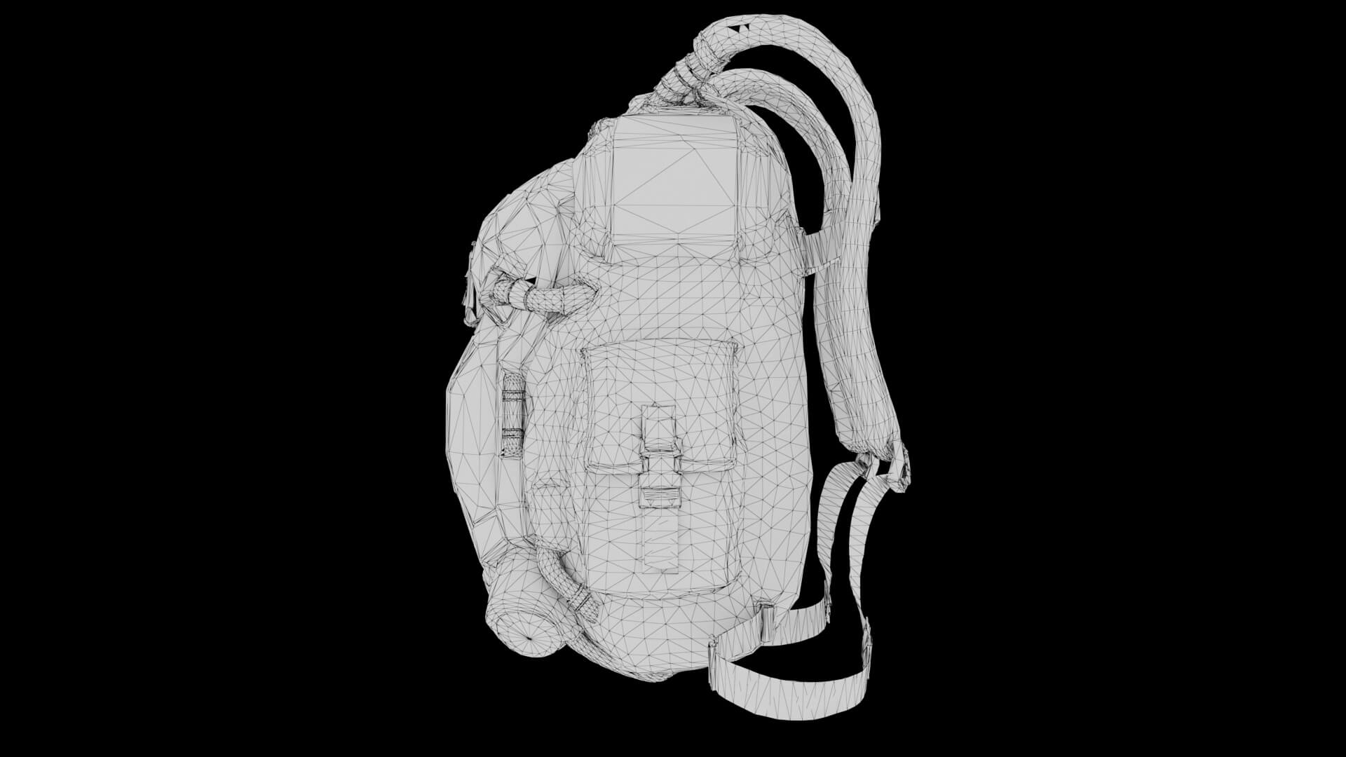 Sci-Fi Backpack 01 3D Model