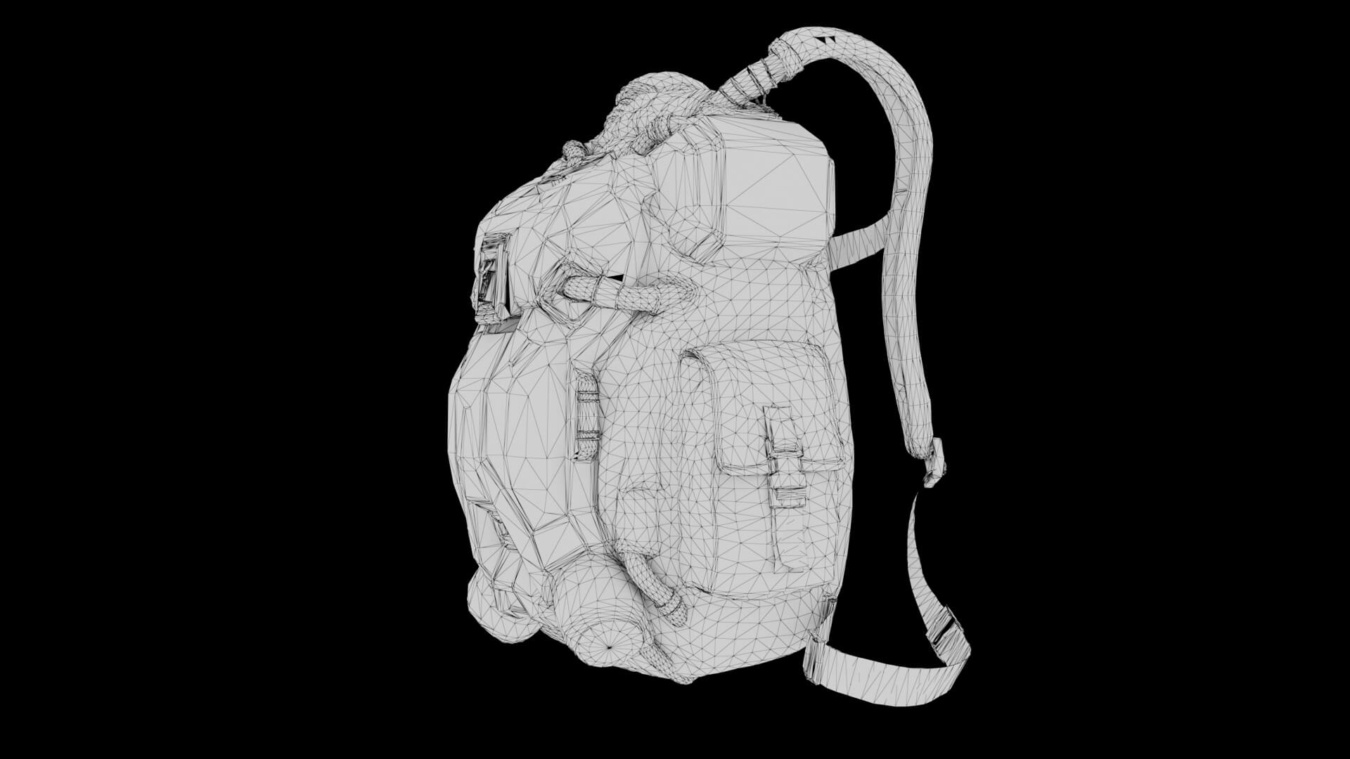 Sci-Fi Backpack 01 3D Model