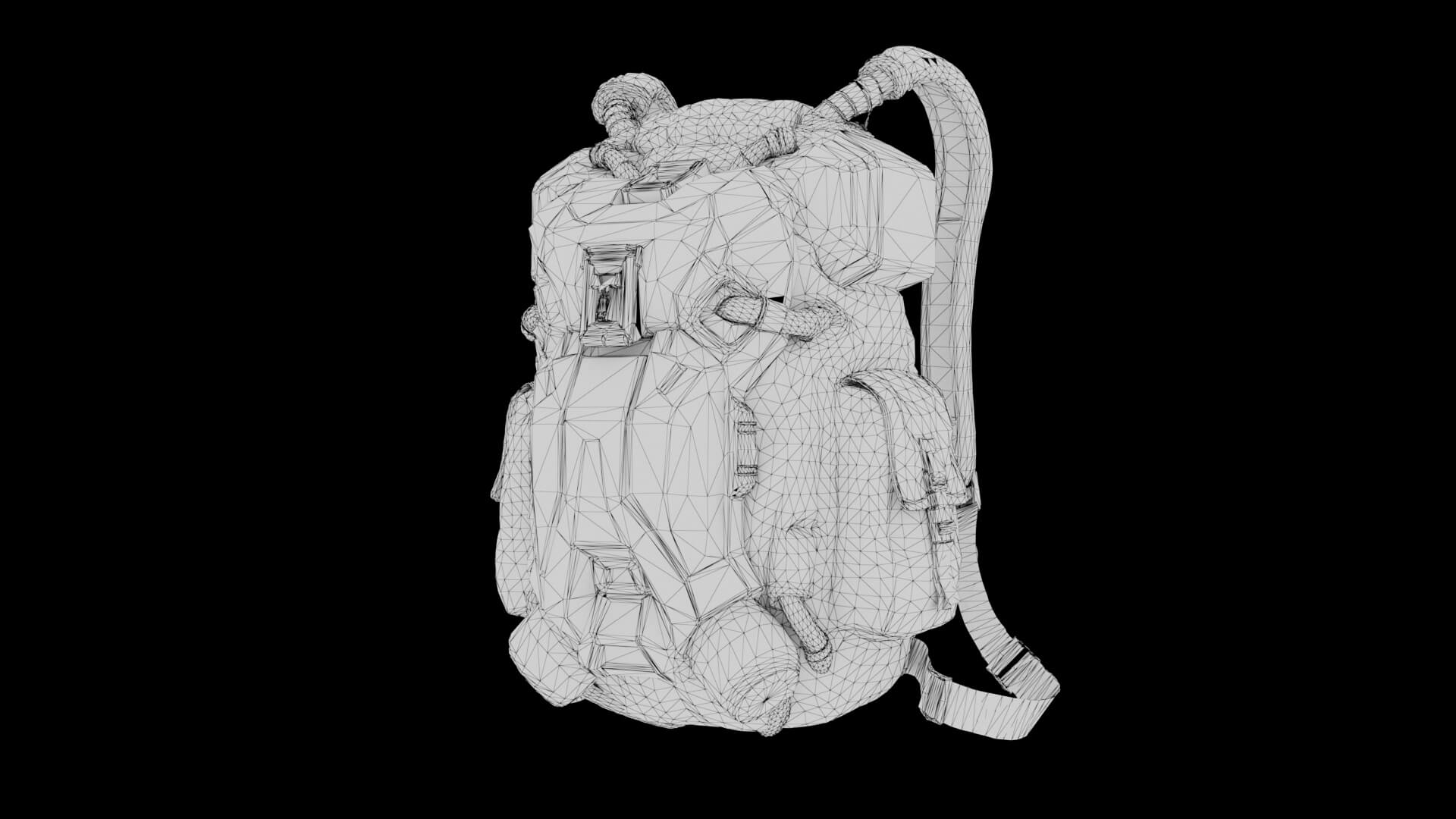 Sci-Fi Backpack 01 3D Model