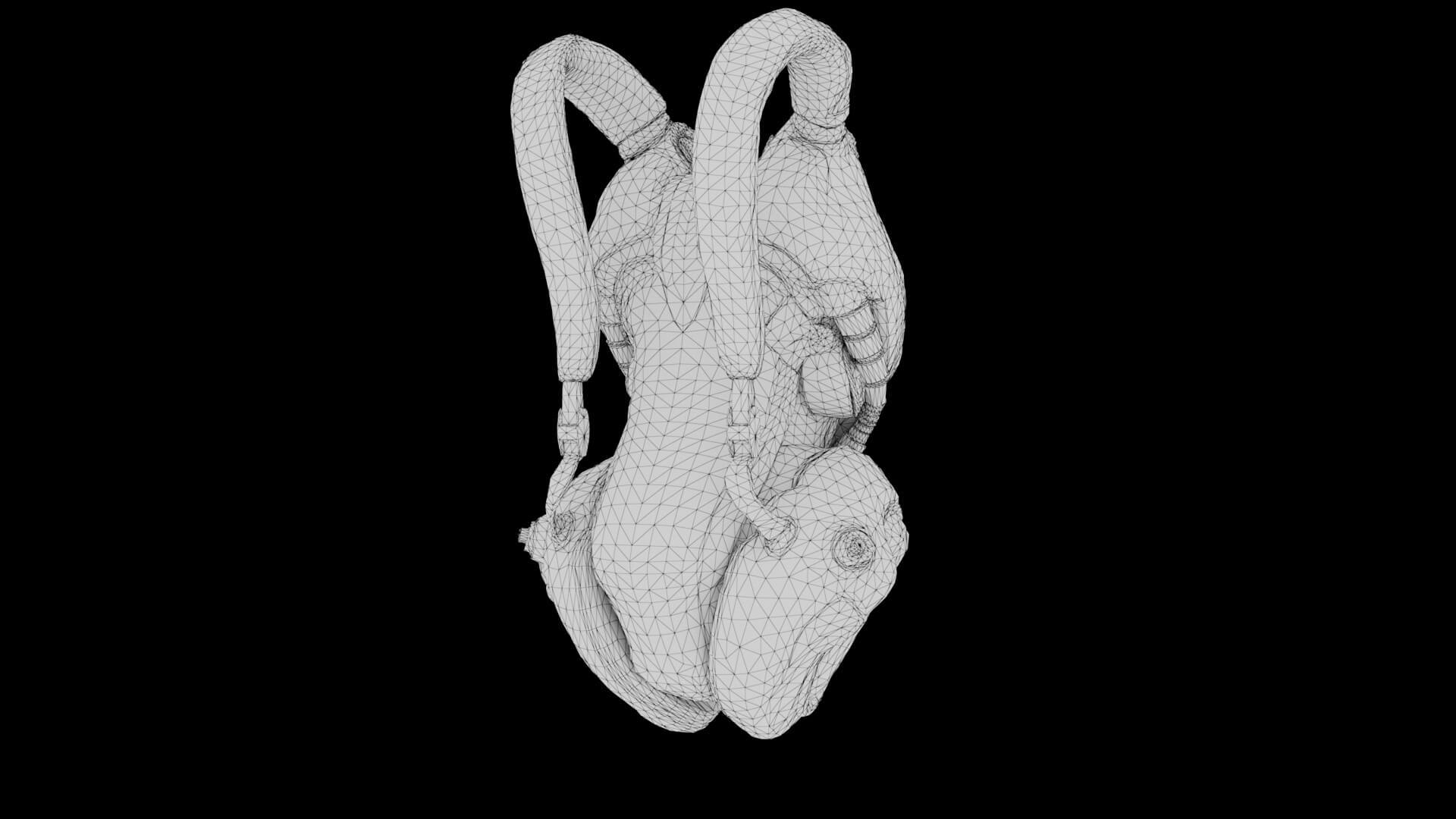 Sci-Fi Backpack 02 3D Model