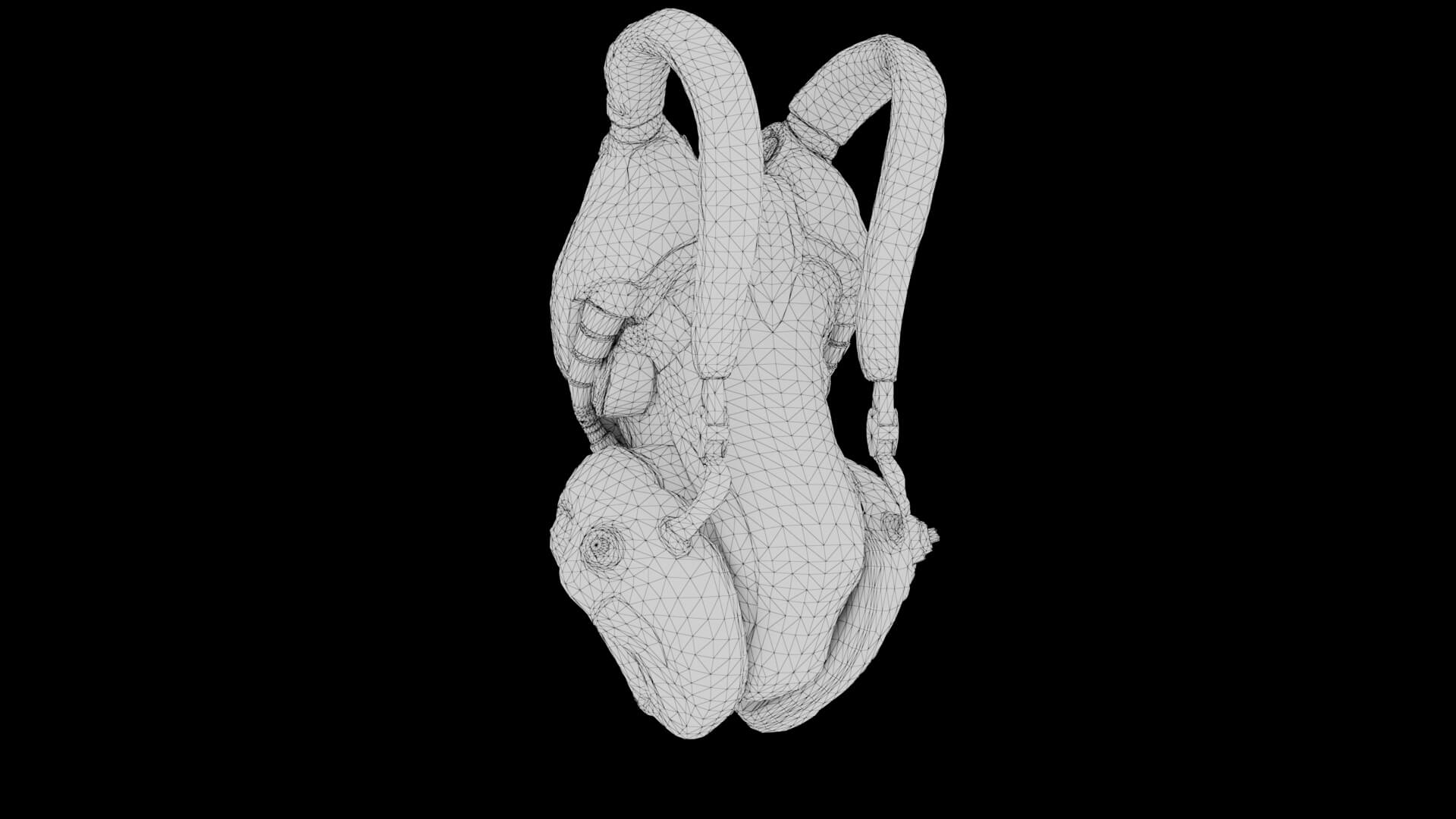 Sci-Fi Backpack 02 3D Model