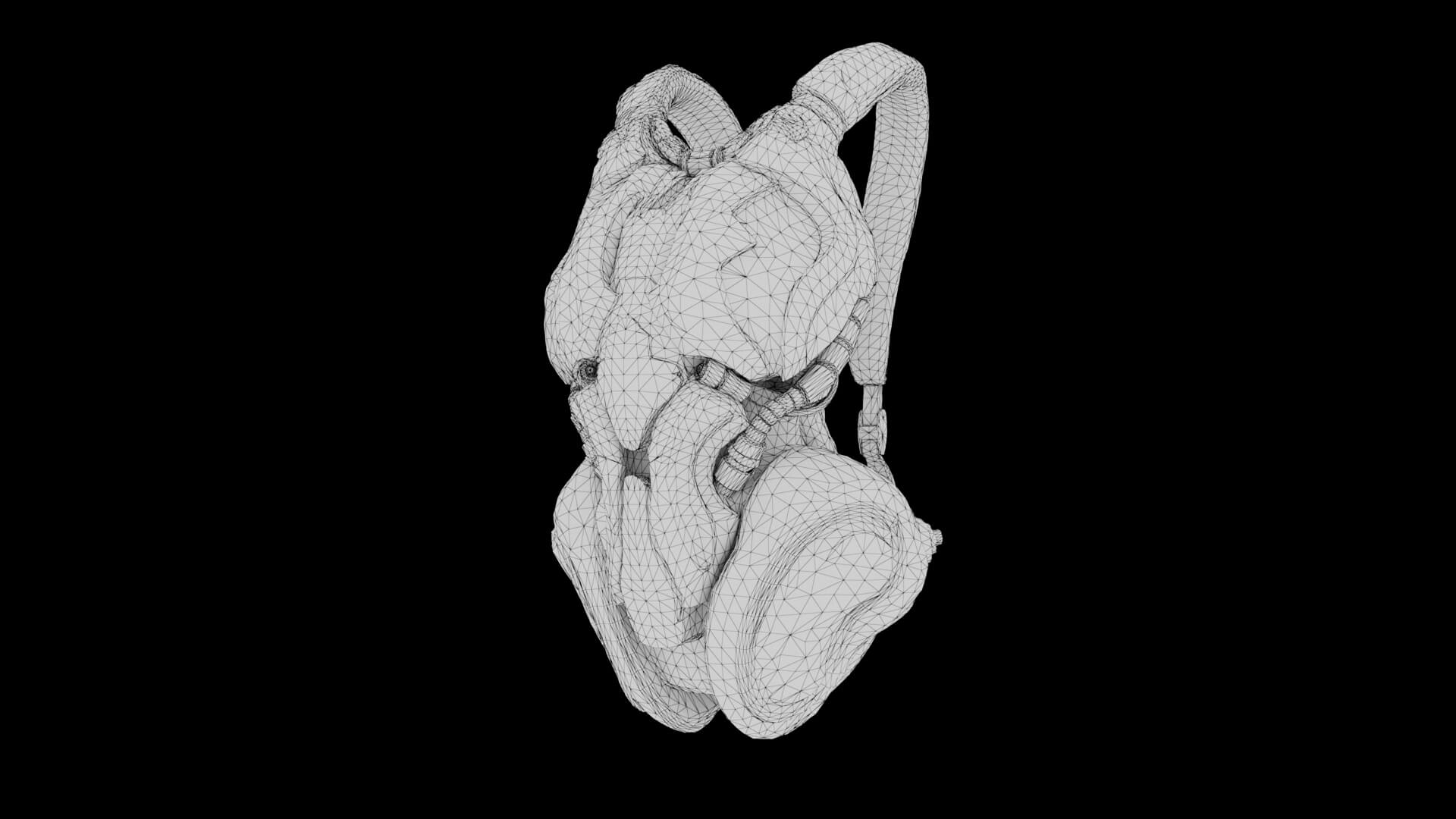 Sci-Fi Backpack 02 3D Model