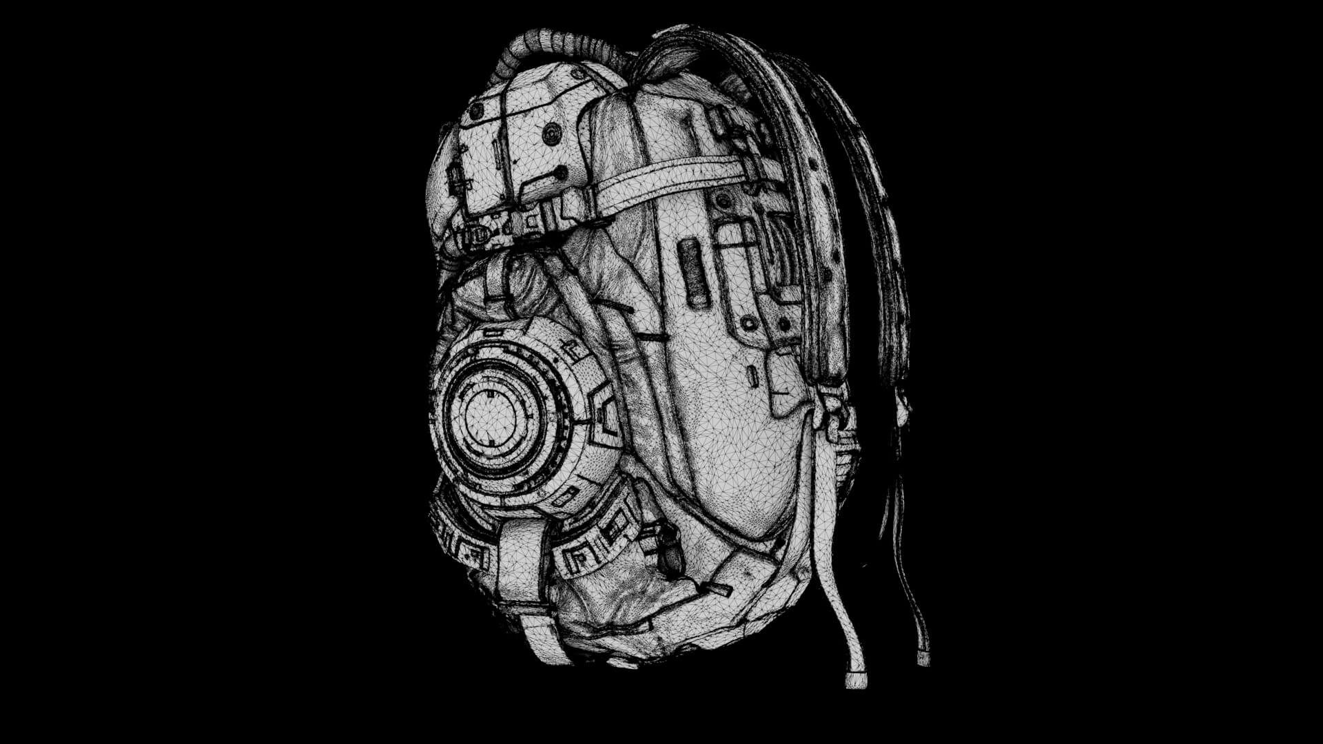 Sci-Fi Backpack 03 3D Model