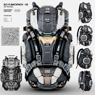 Sci-Fi Backpack 03