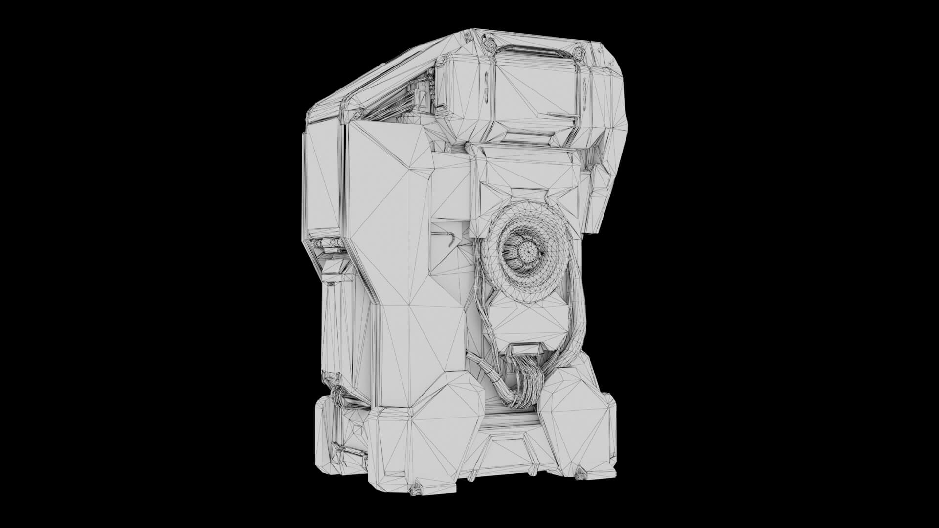 Sci-Fi Computer 3D Model 3D Model