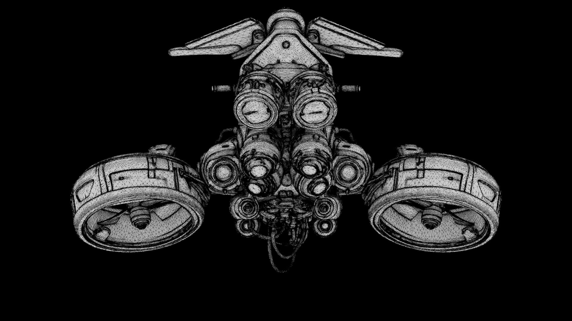 Sci-Fi Vehicle AeroRider 3D Model